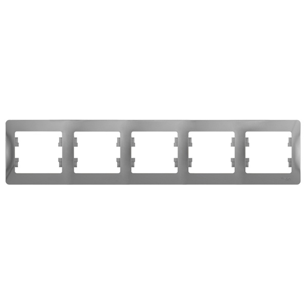 Рамка 5-постовая SE Glossa, горизонтальная, алюминий