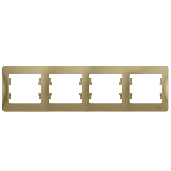 Рамка 4-постовая SE Glossa, горизонтальная, титан