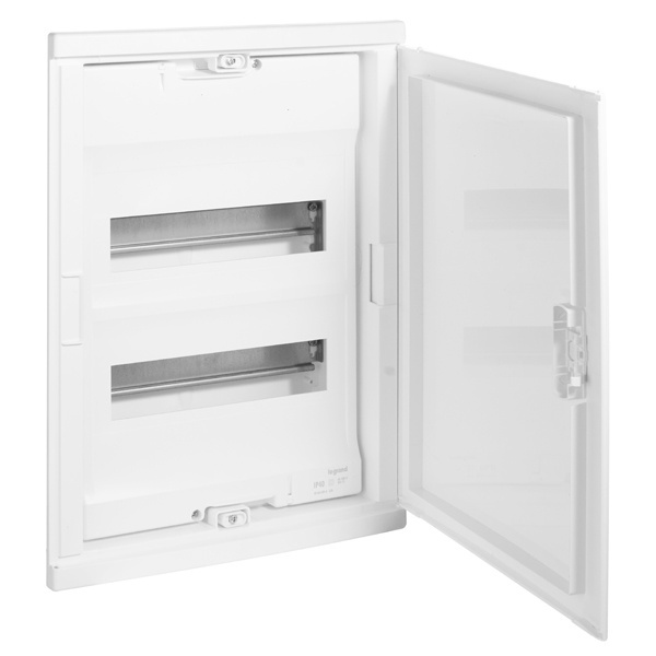 Щит пластиковый встраиваемый Legrand Nedbox на 2x12 (+4) модулей белая дверь шины N+PE