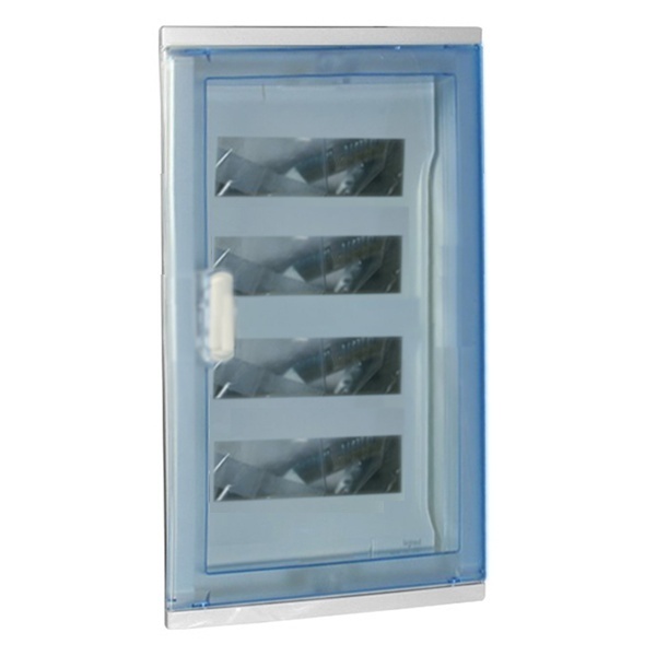 Щит пластиковый встраиваемый Legrand Nedbox на 4x12 (+8) модулей прозрачная дверь шины N+PE