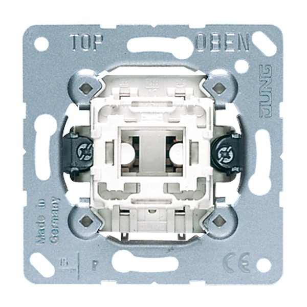 Выключатель Jung кнопочный 1-клавишный 10а механизм