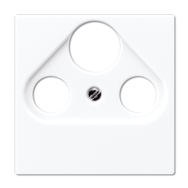 Накладка телевизионной розетки Jung A TV+FM+SAT+AS Белый