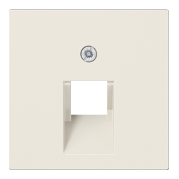 Накладка Jung ECO Profi 1-ая компьютерной/телефонной RJ45/RJ11 розетки наклонная Слоновая кость (бежевый)