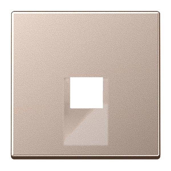 Накладка 1-ая Jung A компьютерной/телефонной RJ45/RJ11 розетки наклонная Шампань