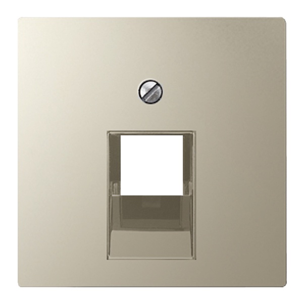 Накладка 1-ая Jung AS компьютерной/телефонной RJ45/RJ11 розетки наклонная Слоновая кость (бежевый)