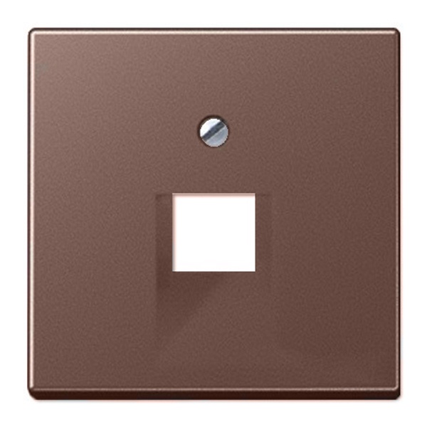 Накладка 1-ая Jung A компьютерной/телефонной RJ45/RJ11 розетки наклонная Мокко