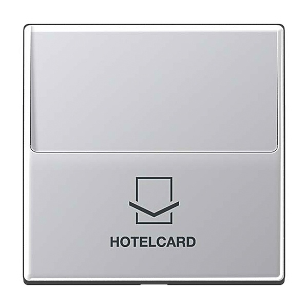 Накладка карточного выключателя Jung A для кнопок без фиксации Алюминий