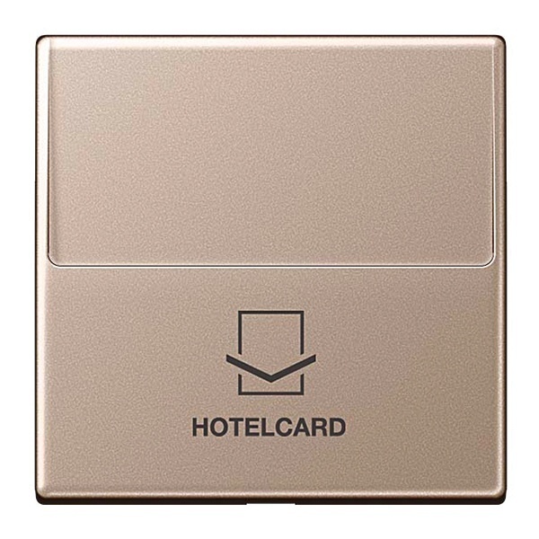 Накладка карточного выключателя Jung A для кнопок без фиксации Шампань