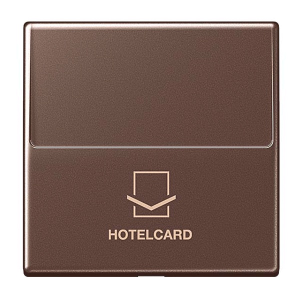 Накладка карточного выключателя Jung A для кнопок без фиксации Мокко