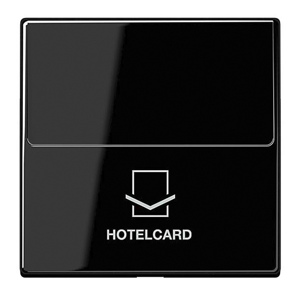 Накладка карточного выключателя Jung A для кнопок без фиксации Черный