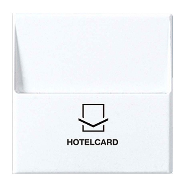 Накладка карточного выключателя Jung A для кнопок без фиксации Белый