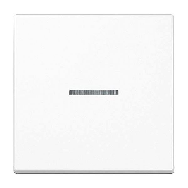 Клавиша 1-ая Jung A для одноклавишного выключателя с подсветкой Белый