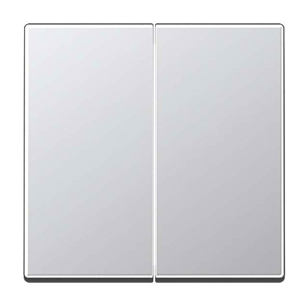 Клавиша 2-ая Jung A для двухклавишного выключателя Алюминий