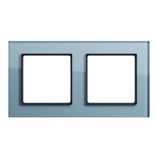 Рамка 2-ая стекло Jung A Creation Серо-голубой