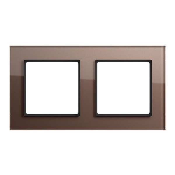 Рамка 2-ая стекло Jung A Creation Мокко