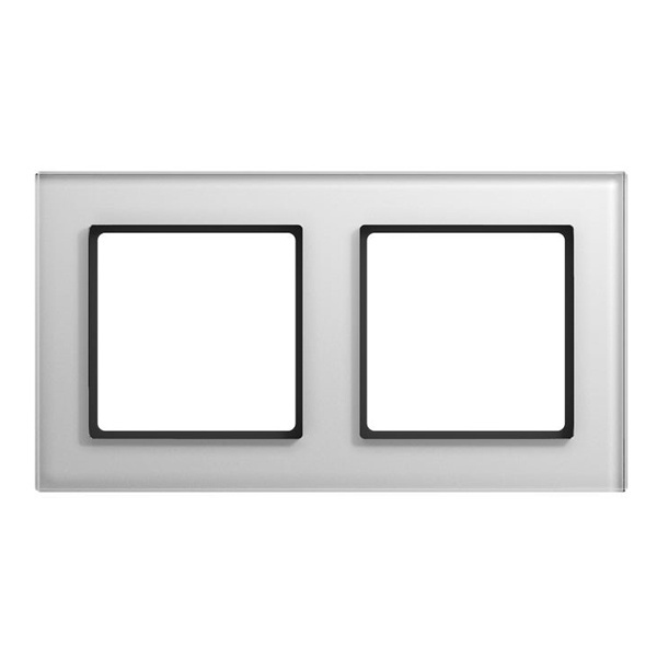 Рамка 2-ая стекло Jung A Creation Белый