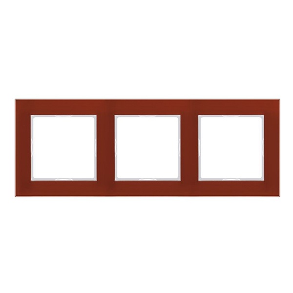 Рамка 3-ая стекло Jung A Creation Красный