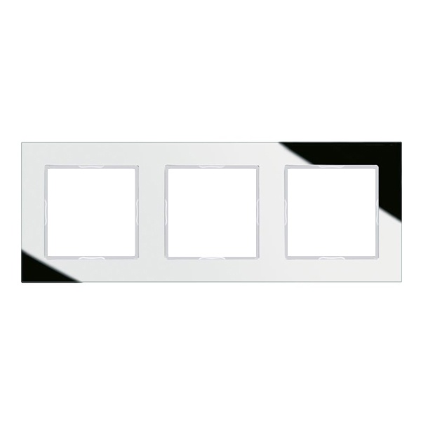 Рамка 3-ая стекло Jung A Creation Серебро (зеркало)