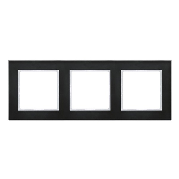 Рамка 3-ая стекло Jung A Creation Черный