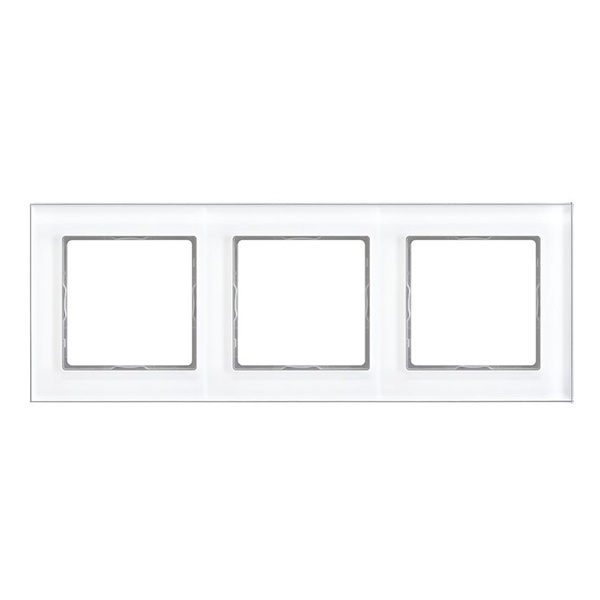 Рамка 3-ая стекло Jung A Creation Белый