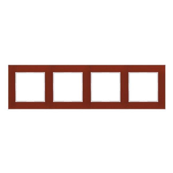 Рамка 4-ая стекло Jung A Creation Красный