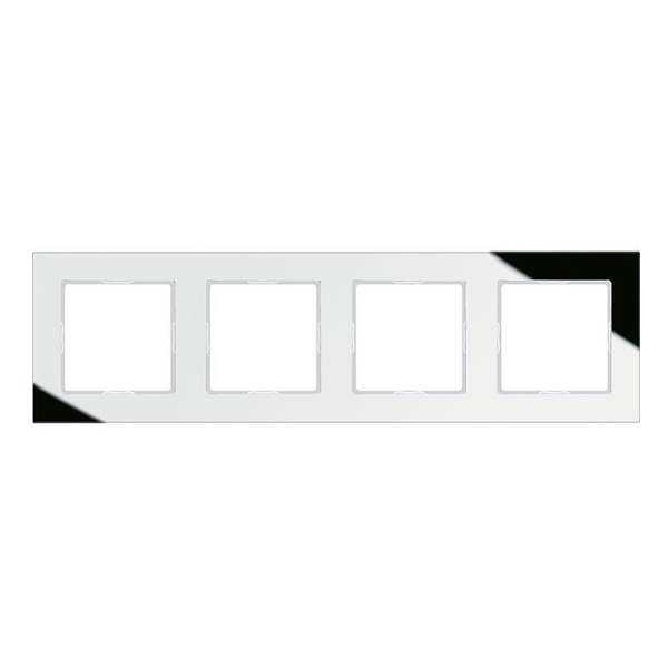 Рамка 4-ая стекло Jung A Creation Серебро (зеркало)