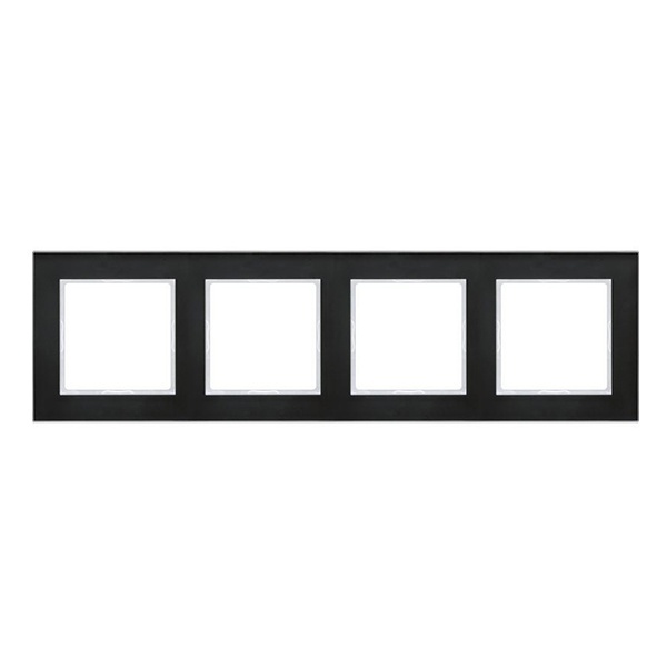 Рамка 4-ая стекло Jung A Creation Черный