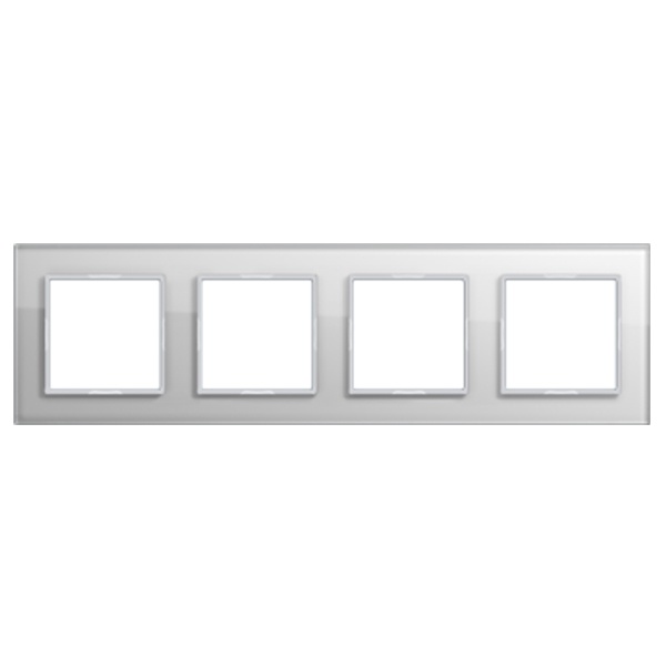 Рамка 4-ая стекло Jung A Creation Белый