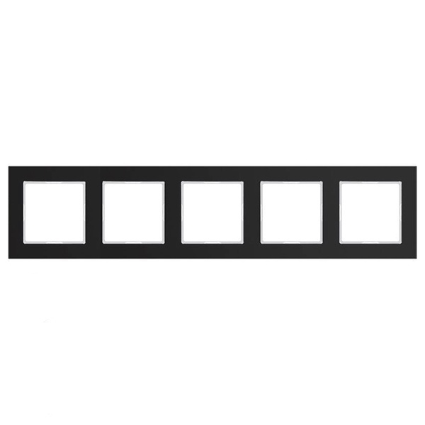 Рамка 5-ая стекло Jung A Creation Черный