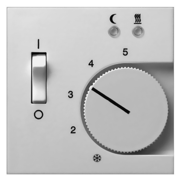 Накладка для регулятора теплого пола Jung A FTR231U Алюминий