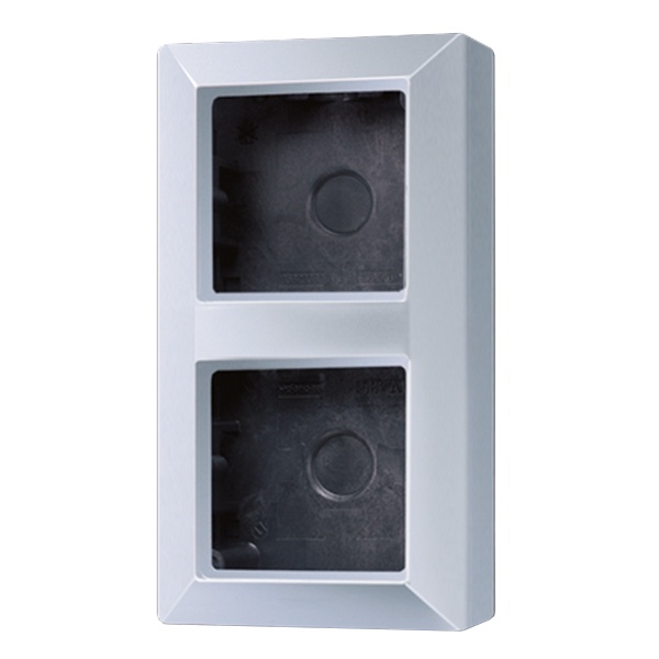 Коробка для накладного монтажа Jung A 2-ая Алюминий