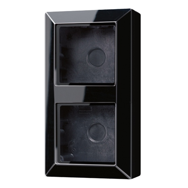 Коробка для накладного монтажа Jung A 2-ая Черный