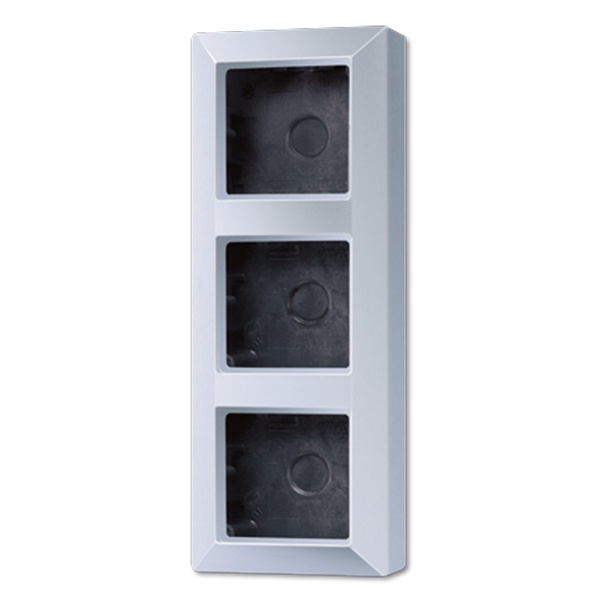 Коробка для накладного монтажа Jung A 3-ая Алюминий