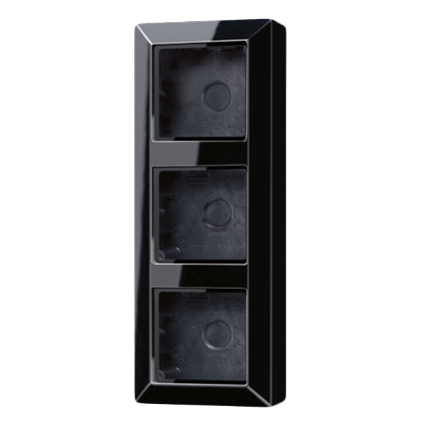 Коробка для накладного монтажа Jung A 3-ая Черный