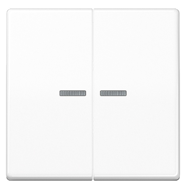 Клавиша 2-ая Jung AS для выключателя с подсветкой Белый