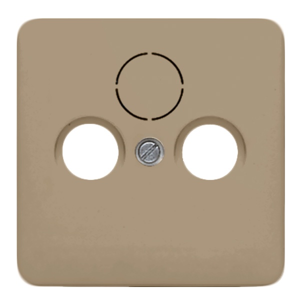 Накладка телевизионной розетки Jung CD TV+FM+(SAT) Золотая бронза