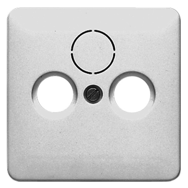 Накладка телевизионной розетки Jung CD TV+FM+(SAT) Светло-серый