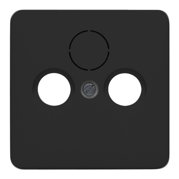 Накладка телевизионной розетки Jung CD TV+FM+(SAT) Черный