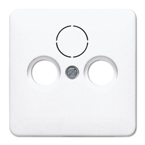 Накладка телевизионной розетки Jung CD TV+FM+(SAT) Белый