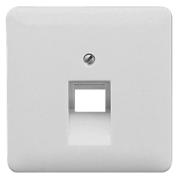 Накладка 1-ая Jung CD компьютерной/телефонной RJ45/RJ11 розетки наклонная Светло-серый