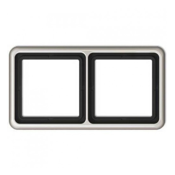 Рамка 2-ая Jung CD 500 Платина