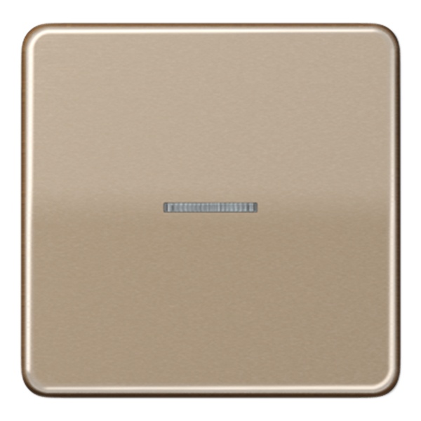 Клавиша 1-ая Jung CD для одноклавишного выключателя/кнопки с подсветкой Золотая бронза