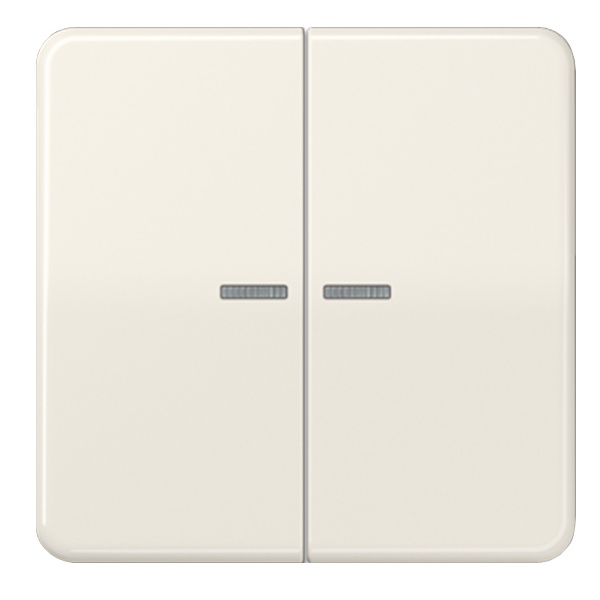 Клавиша 2-ая Jung CD для двухклавишного выключателя/кнопки с подсветкой Слоновая кость (бежевый)