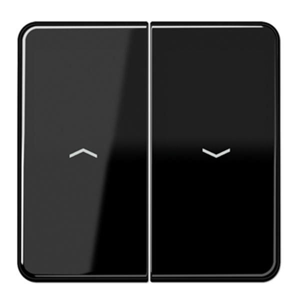 Клавиша 2-ая Jung CD для жалюзийного выключателя/кнопок Черный