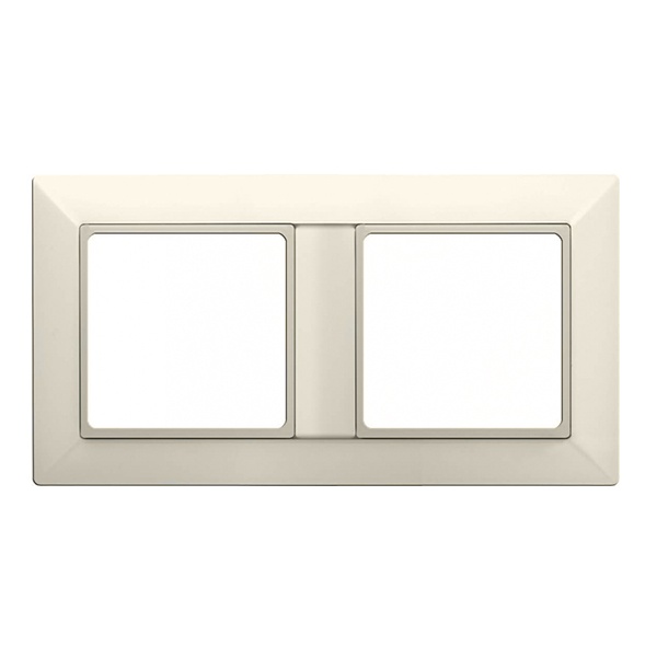 Рамка 2-ая Jung ECO Profi для вертикальной и горизонтальной установки Слоновая кость (бежевый)