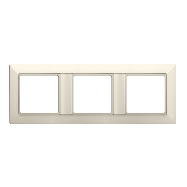 Рамка 3-ая Jung ECO Profi для вертикальной и горизонтальной установки Слоновая кость (бежевый)