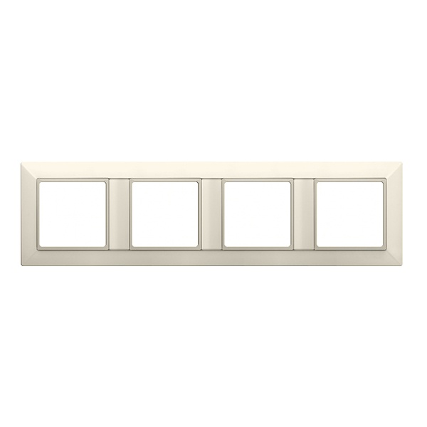 Рамка 4-ая Jung ECO Profi для вертикальной и горизонтальной установки Слоновая кость (бежевый)
