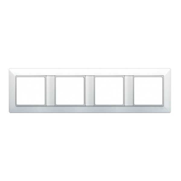 Рамка 4-ая Jung ECO Profi для вертикальной и горизонтальной установки Белый