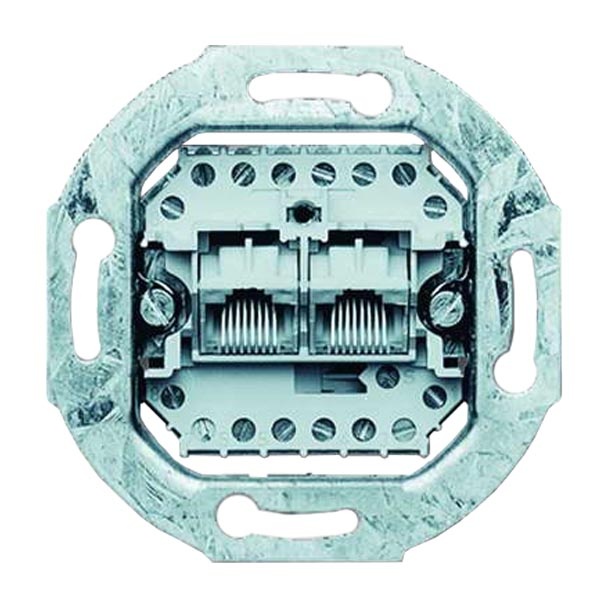 Телефонная розетка Jung двойная 2хRJ11(RJ45) 8 контактов механизм