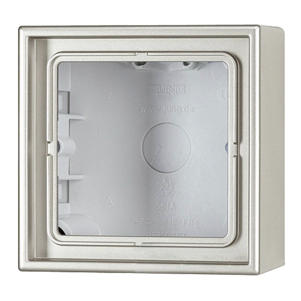 Коробка для накладного монтажа Jung LS 1-ая Нержавеющая сталь